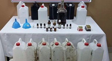 Simav'da sahte içki operasyonunda 2 kişi tutuklandı
