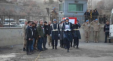 Şırnak'ta çatışmada şehit olan güvenlik korucusu son yolculuğuna uğurlandı
