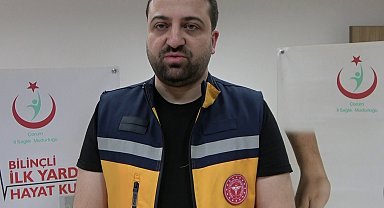 Solunumu ve kalbi duran işçi telefonla hayata döndürüldü