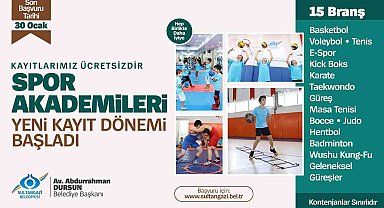 Spor Akademisi kayıtları başladı