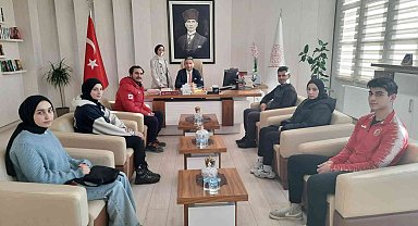 Sporda dereceye giren öğrencilere tebrik