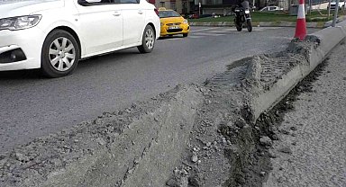 Sultangazi'de İBB'nin yaptığı beton refüj kazalara neden oldu