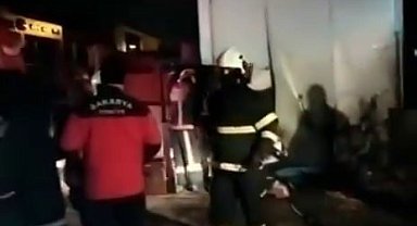 Süpürge imalathanesinde korkutan yangın