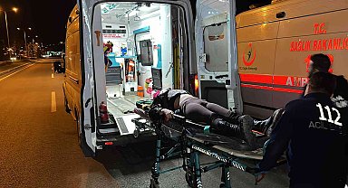 Taksi dehşet saçtı: İki otomobilin köprüden uçtuğu kazada 2'si ağır 5 kişi yaralandı