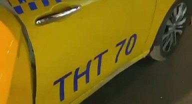 Taksi görünümlü minibüs kamerada