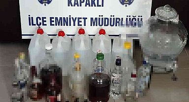 Tekirdağ'da kaçak içki operasyonu
