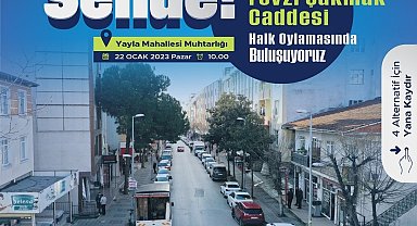 Tuzla'daki 3 caddenin nasıl kullanılacağına vatandaşlar karar verecek