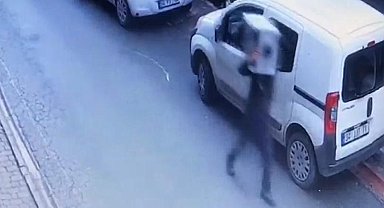Ümraniye'de kombi hırsızlığı kamerada