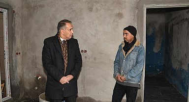 Vali Çuhadar, kanser hastası için yaptırılan evi inceledi