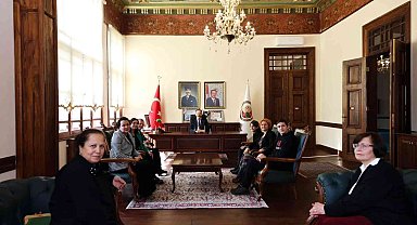 Vali Kızılkaya, Edebali Ortaokulu Okul Aile Birliğini kabul etti