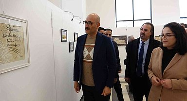 Van'da 57 kez ameliyat olan genç kızdan kaligrafi sergisi