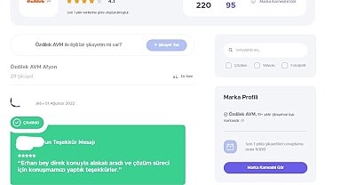 Vatandaşlar, Özdilek AVM'yi 2022 yılında şikayet yağmuruna tuttu