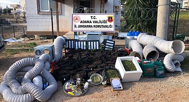 Villada 'iklimlendirme sistemli' uyuşturucu üretimine 1 gözaltı
