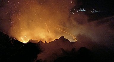 Yalova'da katı atık depolama tesisi yangını