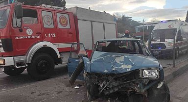 Yalova'da trafik kazası: 1 yaralı