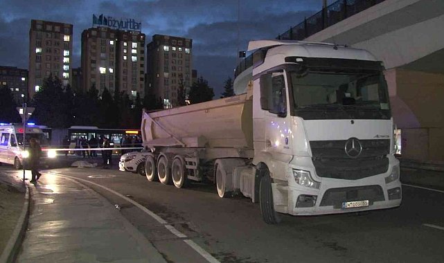 Yaya geçidinde hafriyat kamyonunun ezdiği kadın hayatını kaybetti