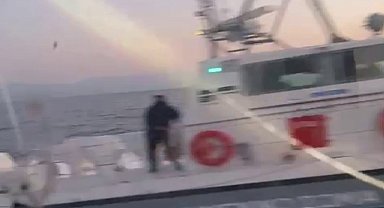 Yunan Sahil Güvenliğinden taşlı ve silahlı taciz