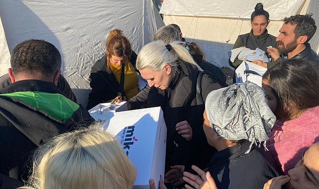 7 bin adet yeni ayakkabı depremzedelere dağıtıldı