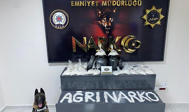 Ağrı'da 28 paket metamfetamin ele geçirildi
