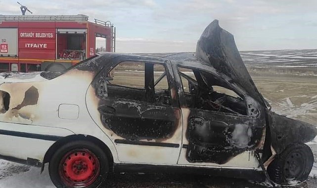 Aksaray'da 2 otomobil çarpıştı: 2 yaralı