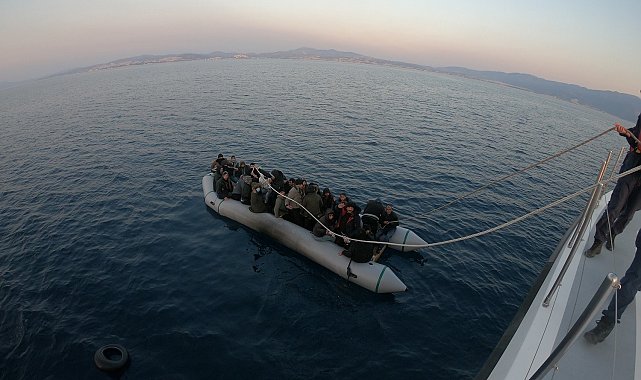 Aydın'da 31 düzensiz göçmen kurtarıldı
