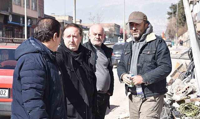 Başkan Orkan deprem bölgesinde