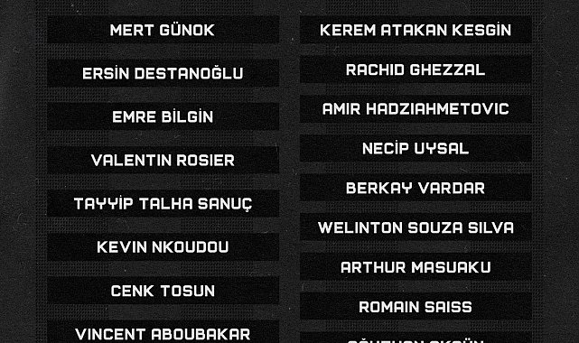Beşiktaş'ta Ghezzal ile Hadziahmetovic, kamp kadrosuna alındı