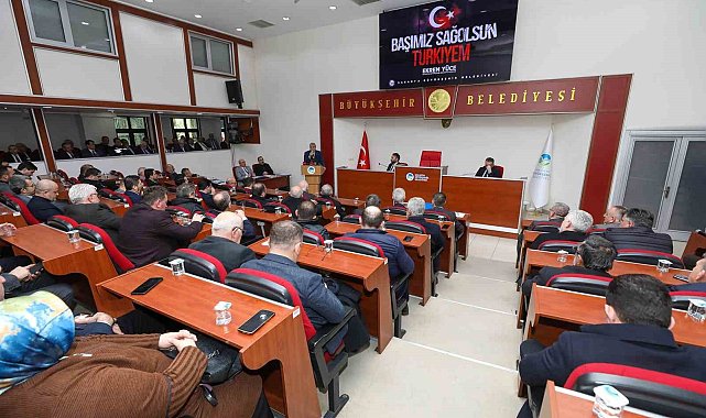 Büyükşehir meclisinde 'asrın felaketini' konuşuldu