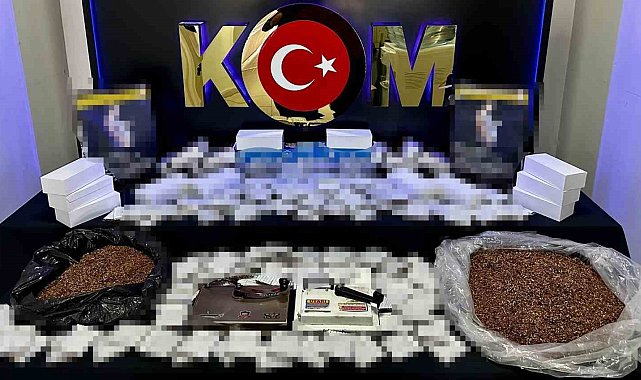 Denizli'de binlerce kaçak tütün ürünü ele geçirildi