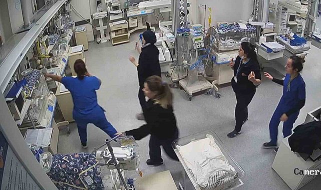 Deprem anında hemşireler önce bebekleri düşündü