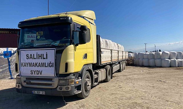Deprem bölgesine Salihli'den yem desteği