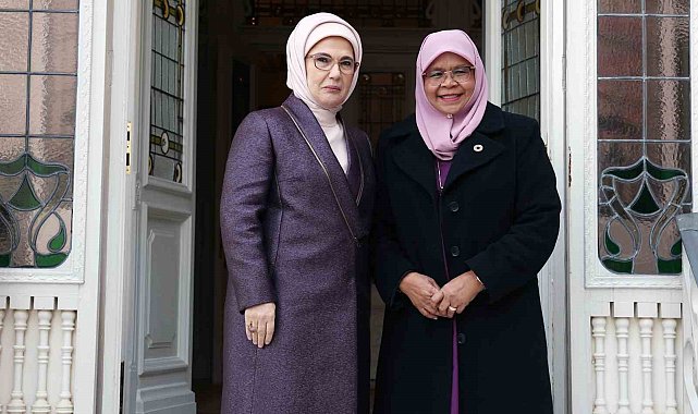 Emine Erdoğan, BM Habitat İcra Direktörü Sharif ile bir araya geldi