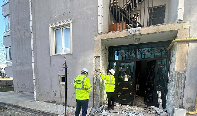 Hasar tespit çalışmaları için İskenderun'da