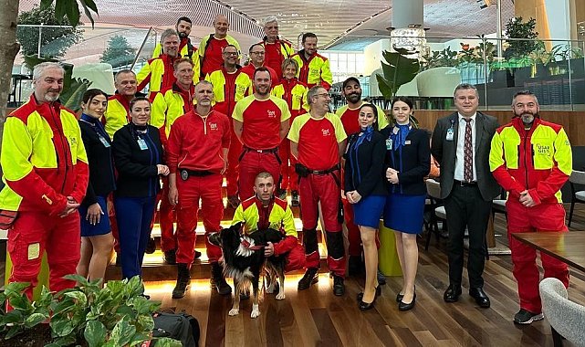 İGA İstanbul Havalimanı'ndan yabancı arama kurtarma ekiplerine 15 dilde teşekkür