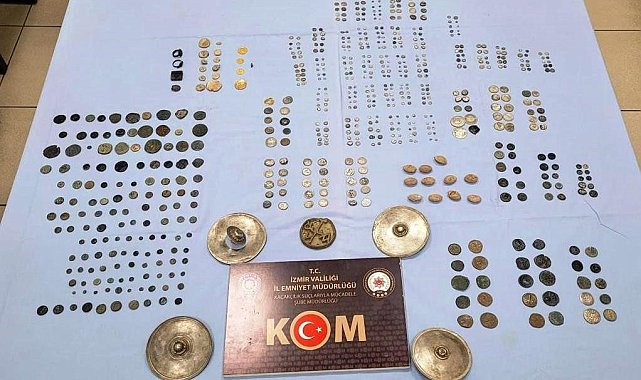 İzmir polisinden tarihi eser kaçakçılarına operasyon