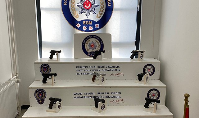 Kocaeli'de 24 silah ele geçirildi
