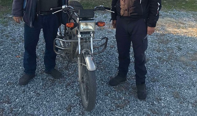 Motosiklet hırsızları jandarma ekiplerine takıldı