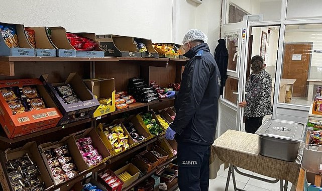 Okul kantinlerinde denetlemeler yapıldı