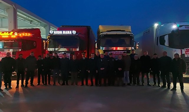 Osmancık'tan deprem bölgesine 43 tır yardım gönderildi