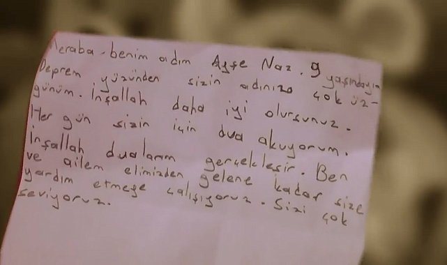 Oyuncaklarını deprem bölgesine gönderen miniğin duygulandıran notu