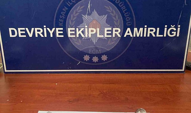 Polisin durdurduğu şüpheliden uyuşturucu çıktı