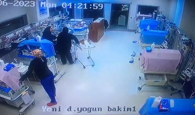 Şiddetli sarsıntıya rağmen kuvözleri bırakmadılar