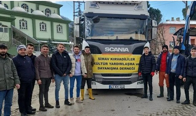 Simavlı dernekten deprem bölgesine yakacak desteği