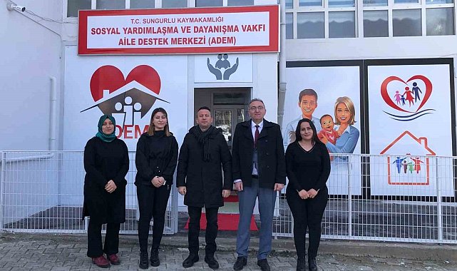 Sungurlu aile destek merkezi hizmete girdi