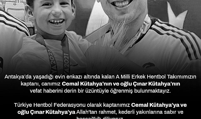THF: "Kaptanımız Cemal Kütahya ve oğlu Çınar'ı kaybettik"