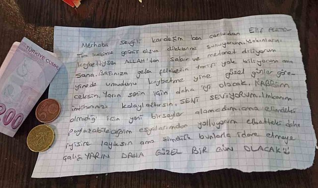 Türkiye'yi tek yürek yapan duygu dolu mektup