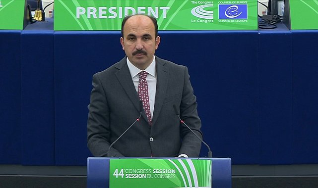 Başkanı Altay, Avrupa Konseyi Yerel ve Bölgesel Yönetimler Kongresi'nde konuştu