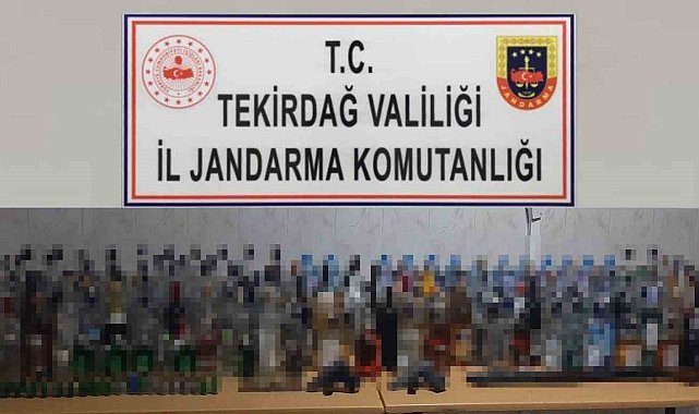 Evde 260 litre kaçak içki ele geçirildi