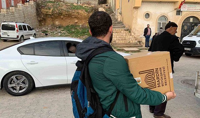 Mardin'de tespit edilen 50 bin aileye gıda kolisi dağıtımına başlandı