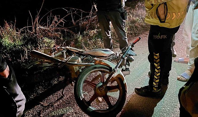 Metrelerce sürüklenen motosikletin sürücüsü ağır yaralandı